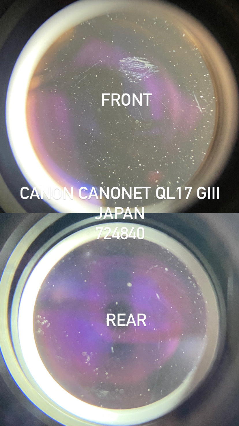 CANON CANONET QL17 G-III JAPAN RANGEFINDER