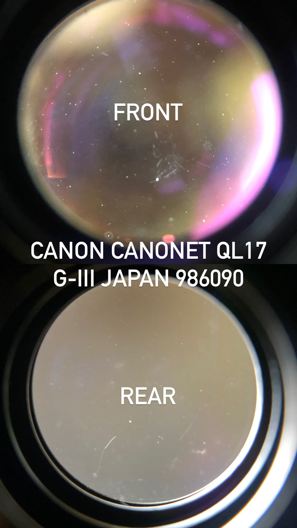 CANON CANONET QL17 G-III JAPAN RANGEFINDER