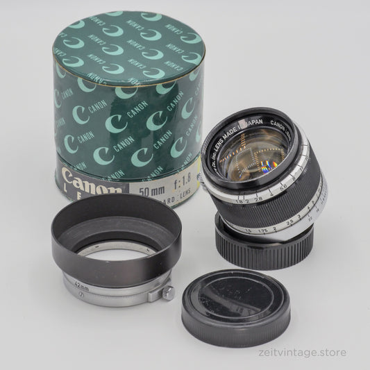 CANON 50MM 1:1,8 F1,8 LTM (LEICA M39) STANDARD LENS