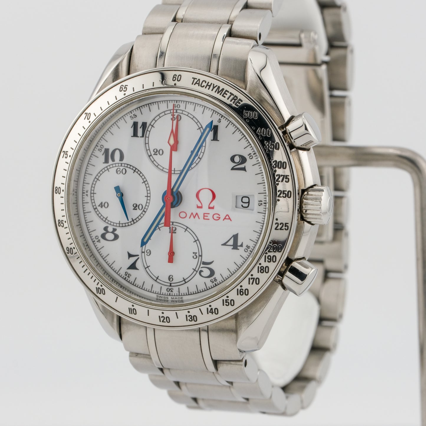 OMEGA SPEEDMASTER CHRONOGRAPH AUTOMATIC OLYMPIC ENAMEL DIAL REF. 175.0084