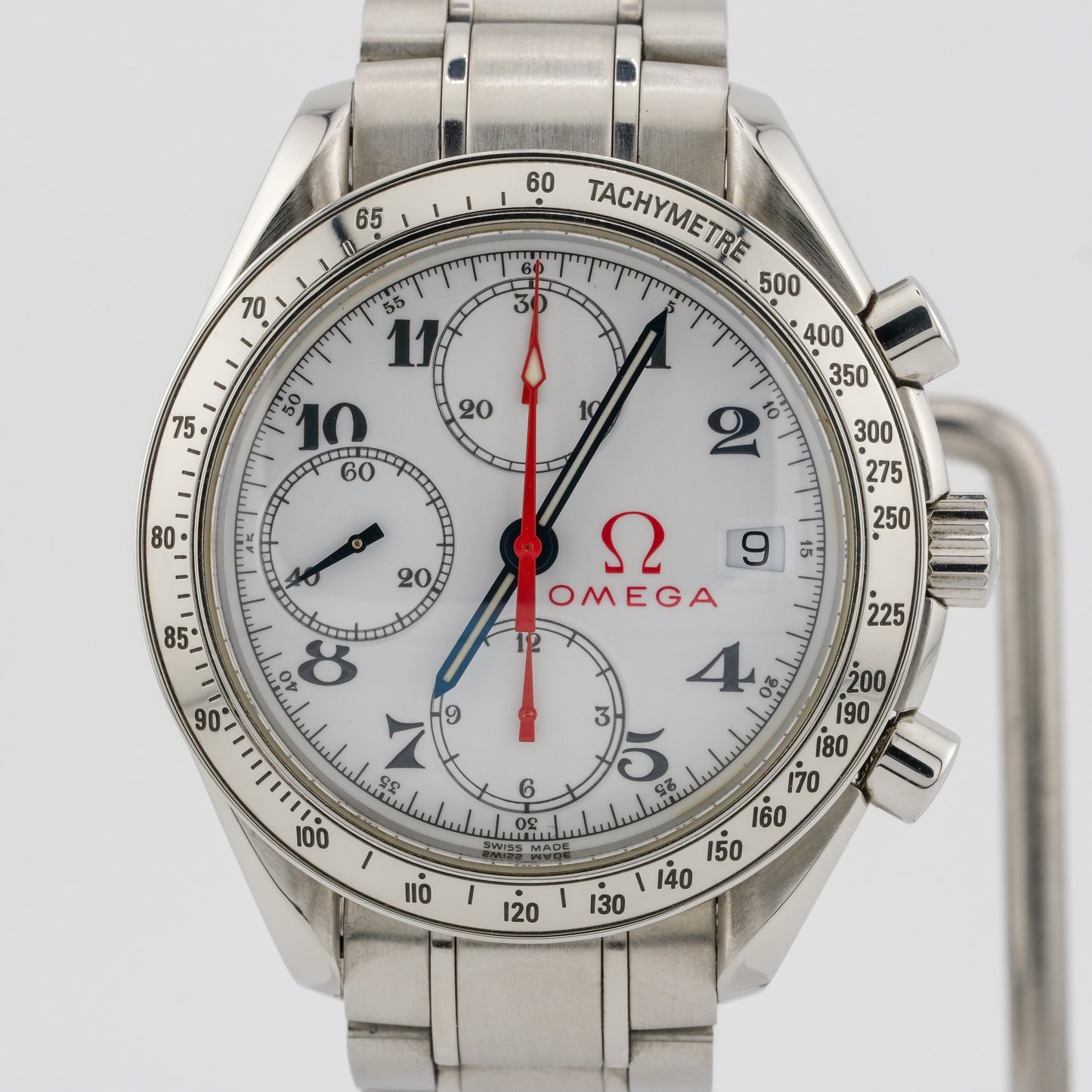 OMEGA SPEEDMASTER CHRONOGRAPH AUTOMATIC OLYMPIC ENAMEL DIAL REF. 175.0084