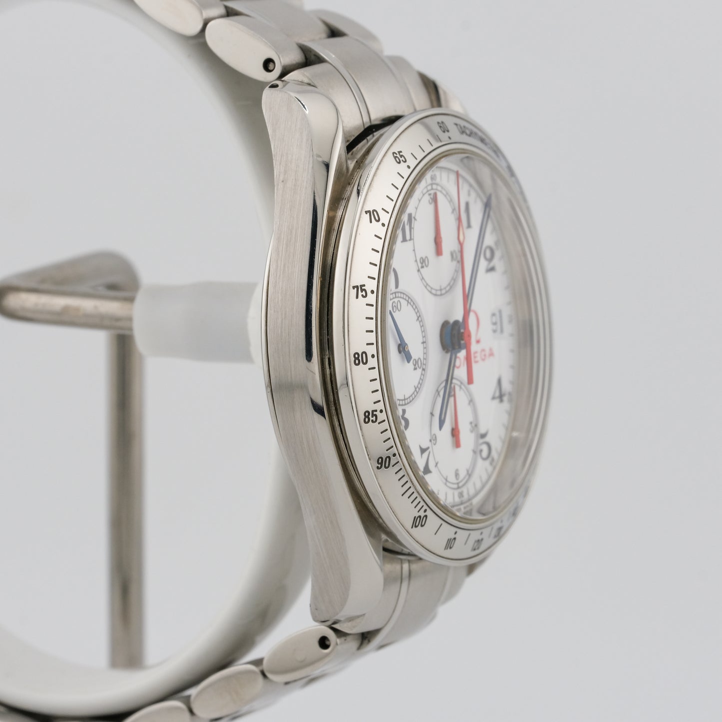 OMEGA SPEEDMASTER CHRONOGRAPH AUTOMATIC OLYMPIC ENAMEL DIAL REF. 175.0084