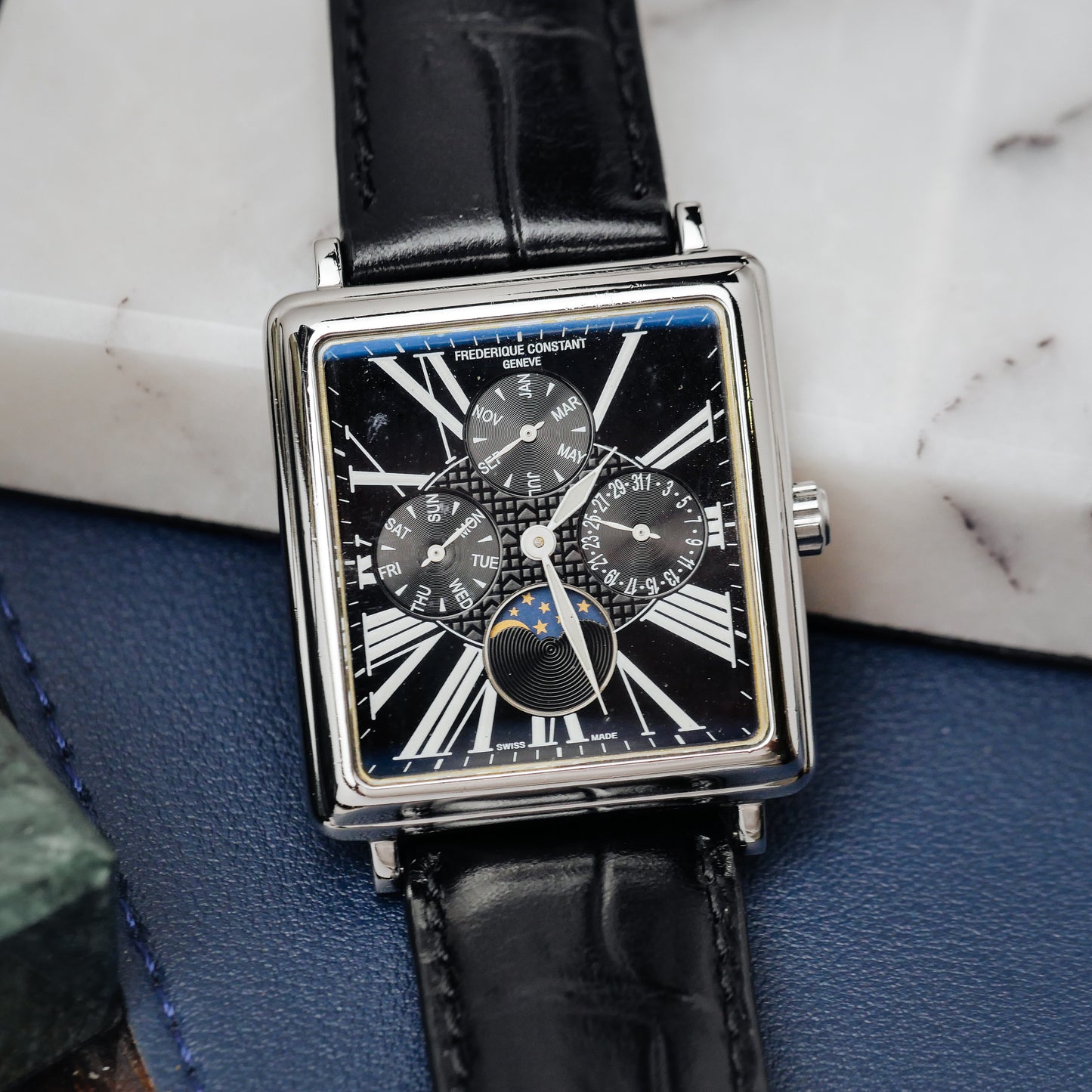 FREDERIQUE CONSTANT CLASSICS CARREE MOONPHASE REF. FC265X3C5/6