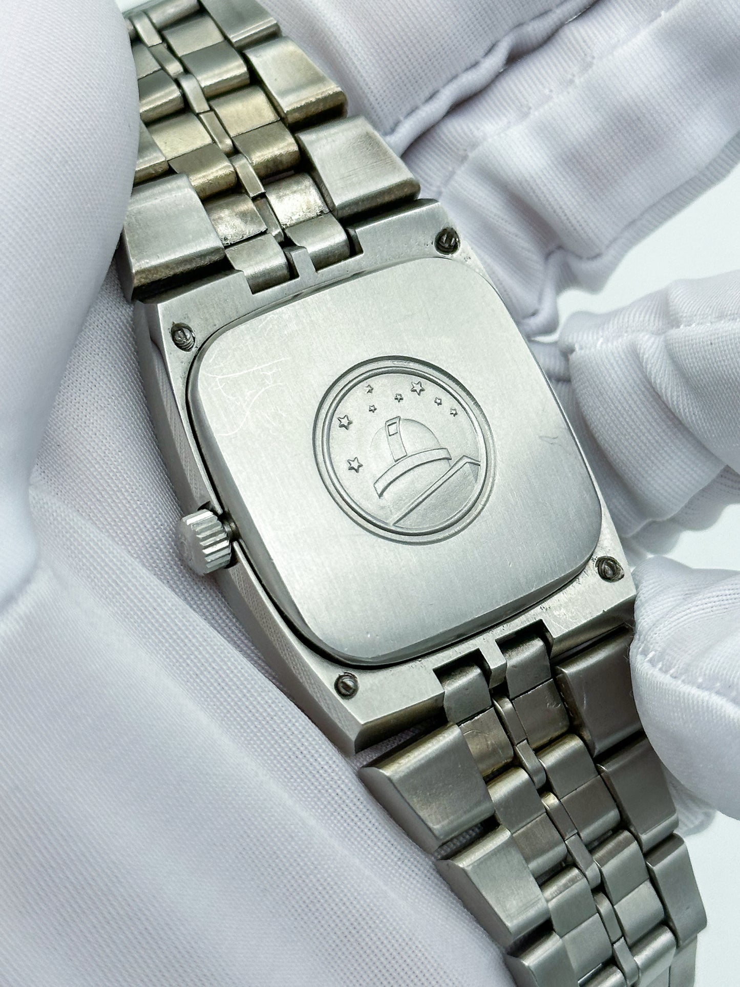 OMEGA CONSTELLATION AUTOMATIC CHRONOMETER DATE SPIDER'S WEB DARK GREEN DIAL REF. 168.059