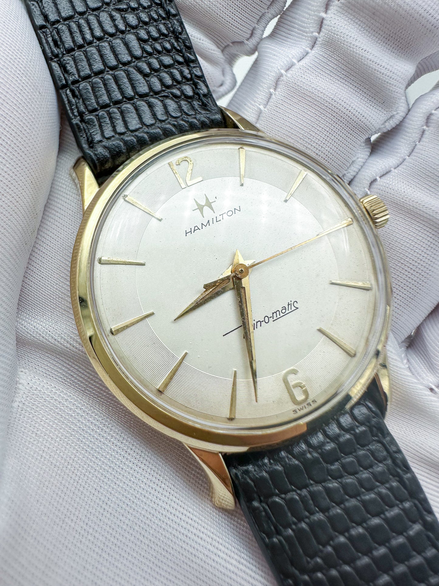 HAMILTON THIN-O-MATIC AUTOMATIC 10K GOLD FILLED REF. E35319
