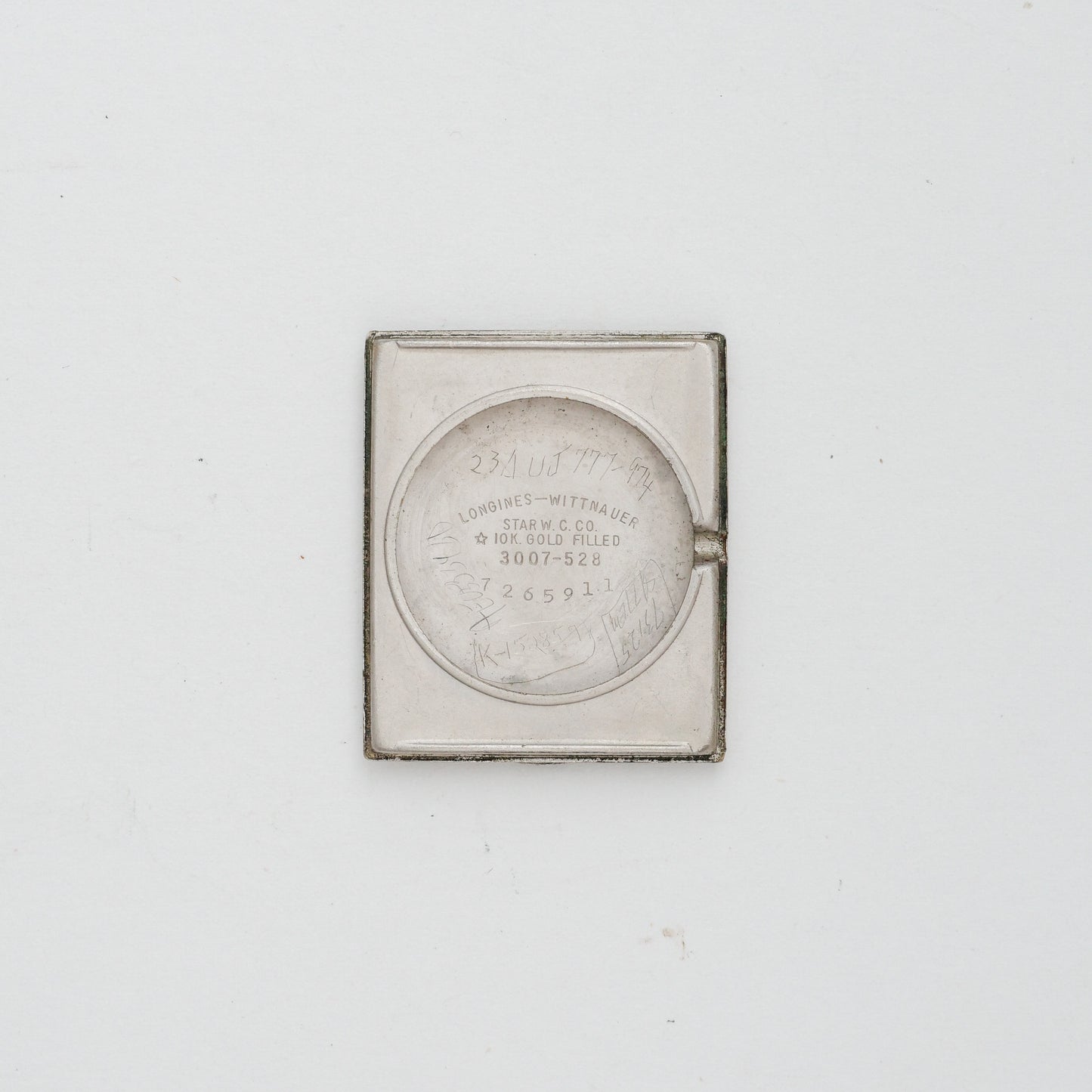 LONGINES 10K WHITE GOLD FILLED & DIAMONDS HOUR MARKERS REF. 3700-528