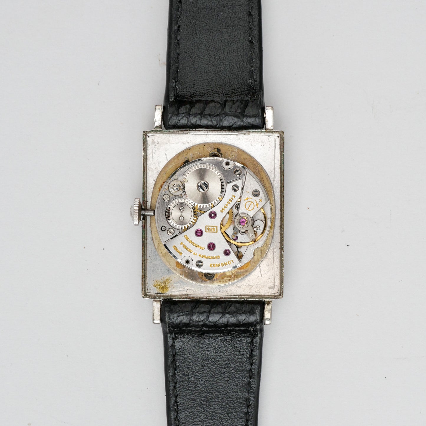 LONGINES 10K WHITE GOLD FILLED & DIAMONDS HOUR MARKERS REF. 3700-528