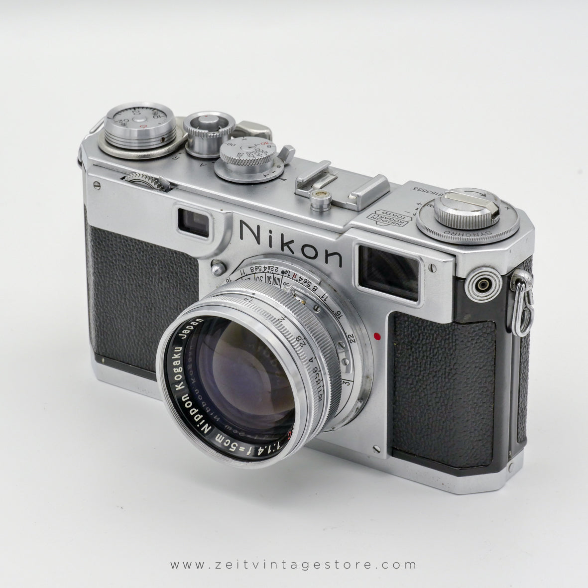 NIKON S2 NIPPON KOGAKU + NIKKOR-S.C 50MM F1.4 RANGEFINDER 6153553
