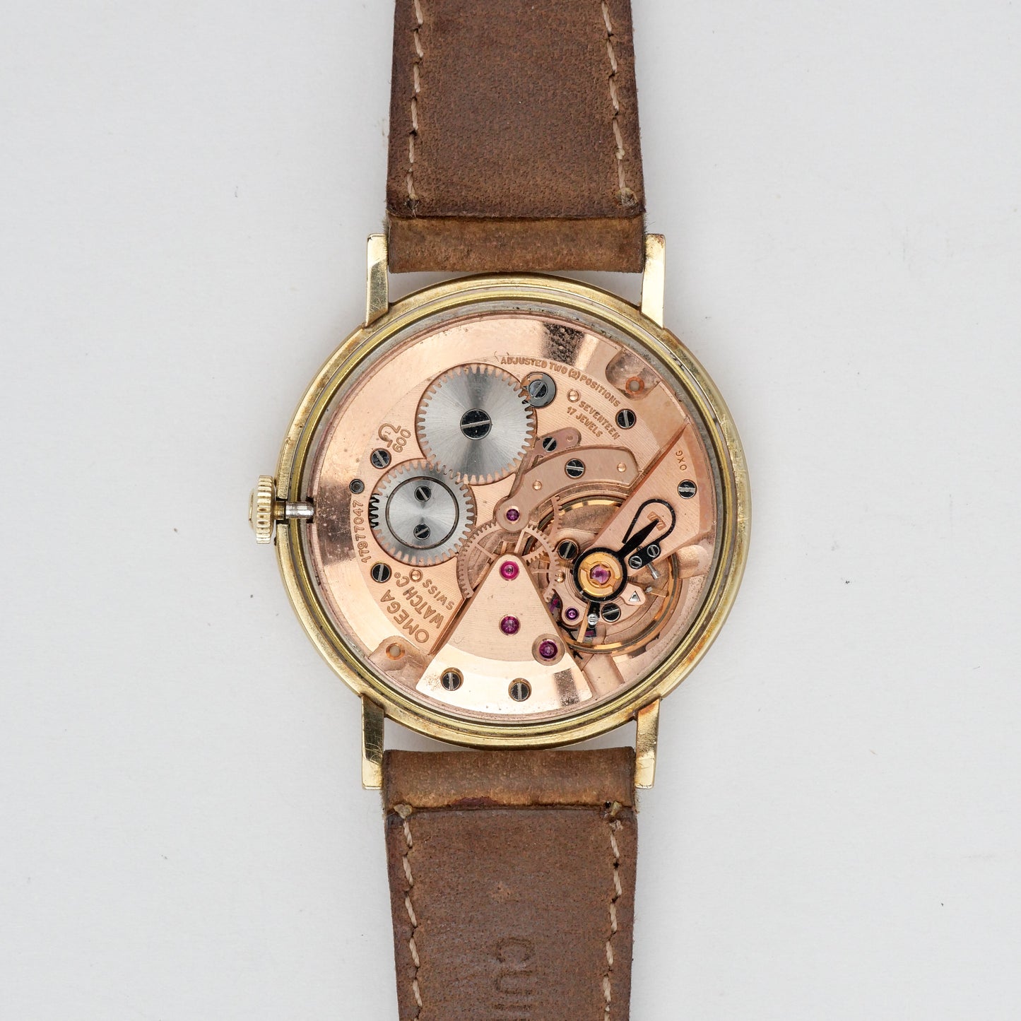 OMEGA 14K GOLD FILLED "PATINA" DIAL REF. P-6286