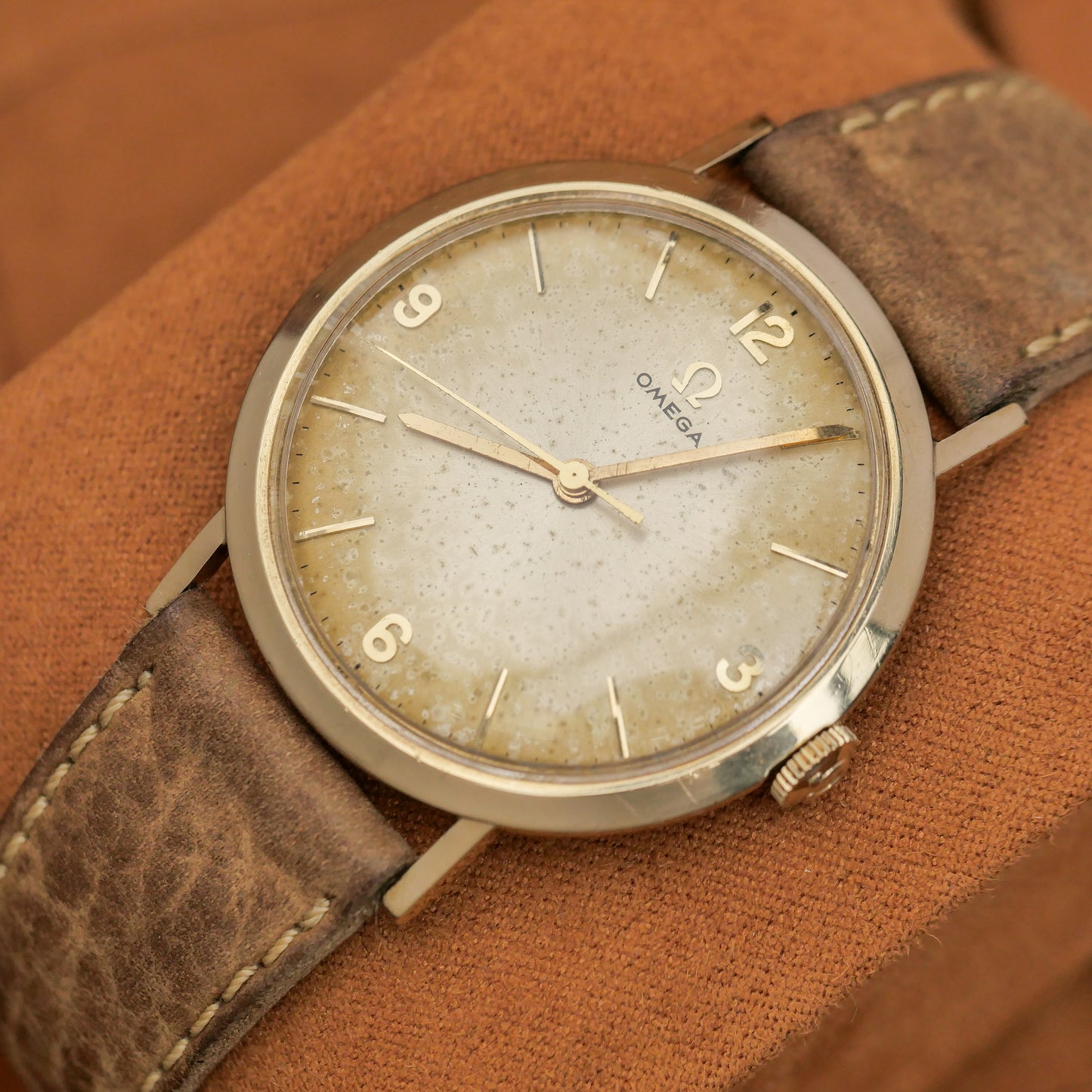 OMEGA 14K GOLD FILLED "PATINA" DIAL REF. P-6286