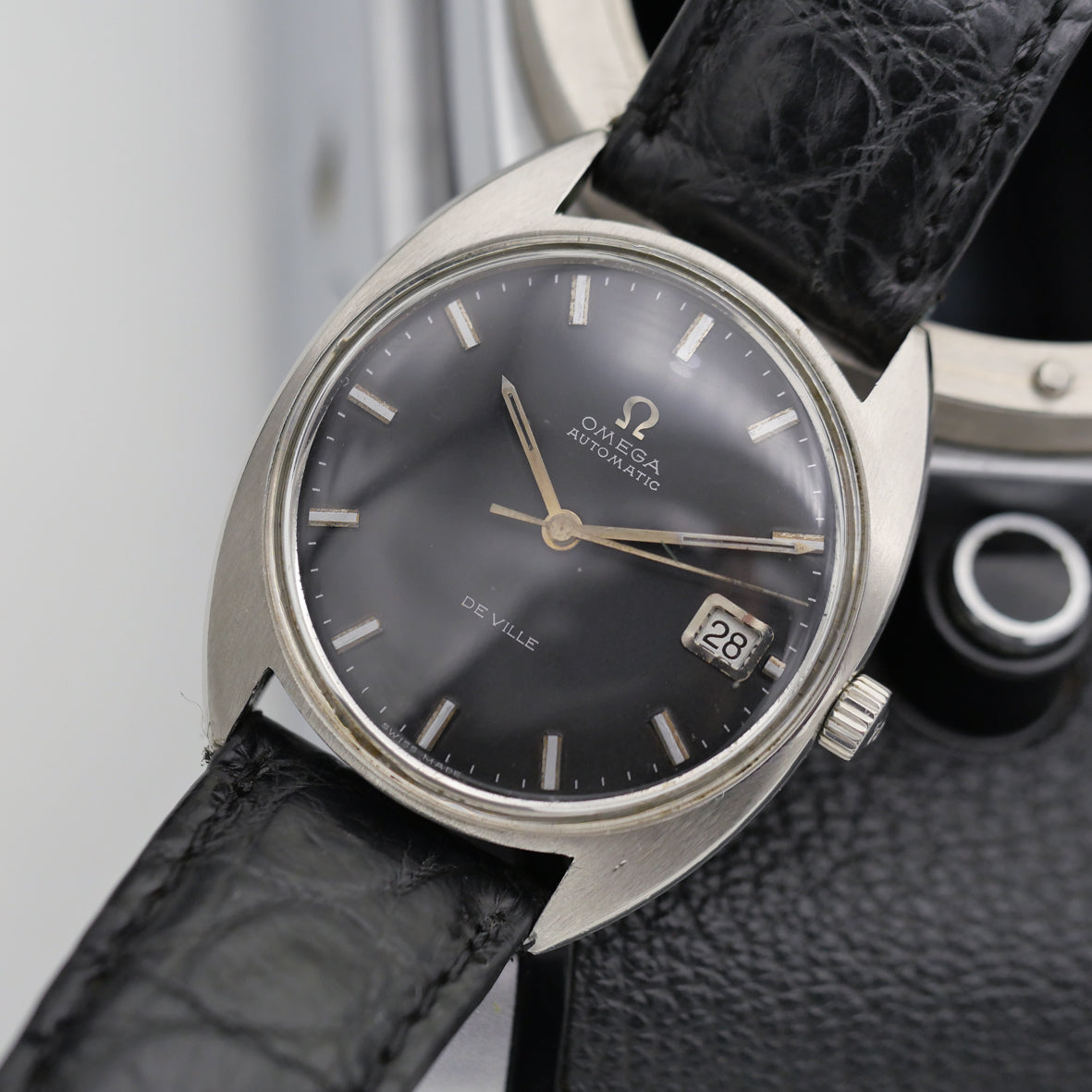 OMEGA DE VILLE AUTOMATIC BLACK DIAL REF. 166.029