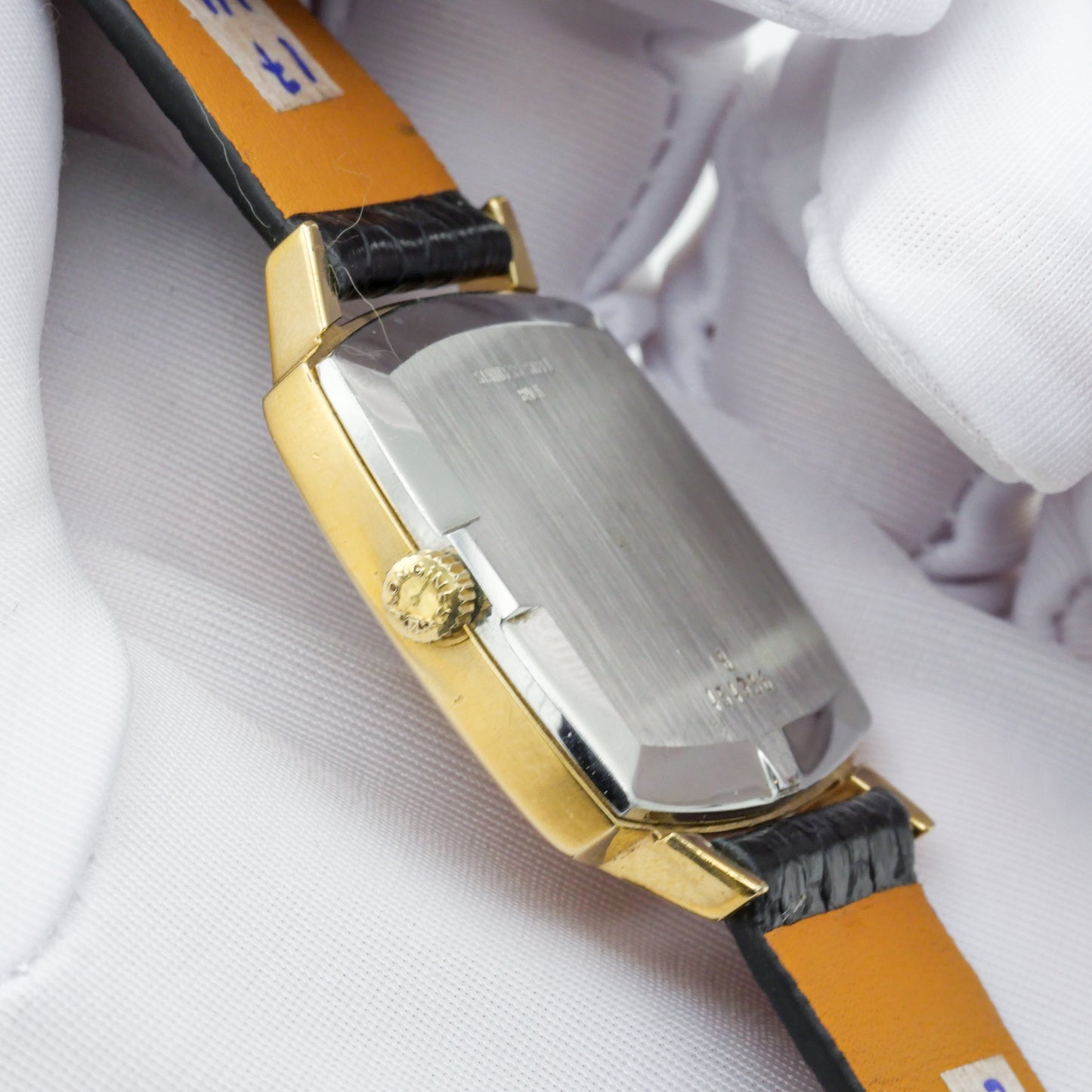 LONGINES FLAGSHIP LINEN GOLD DIAL REF. 4142-1