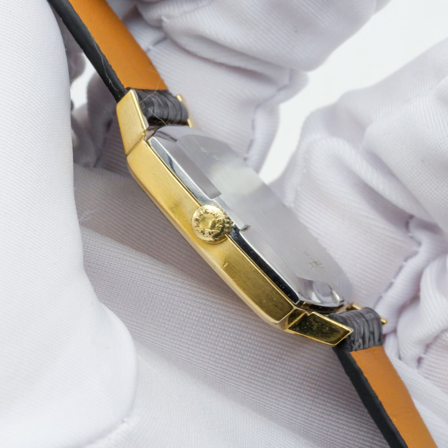 LONGINES FLAGSHIP LINEN GOLD DIAL REF. 4142-1