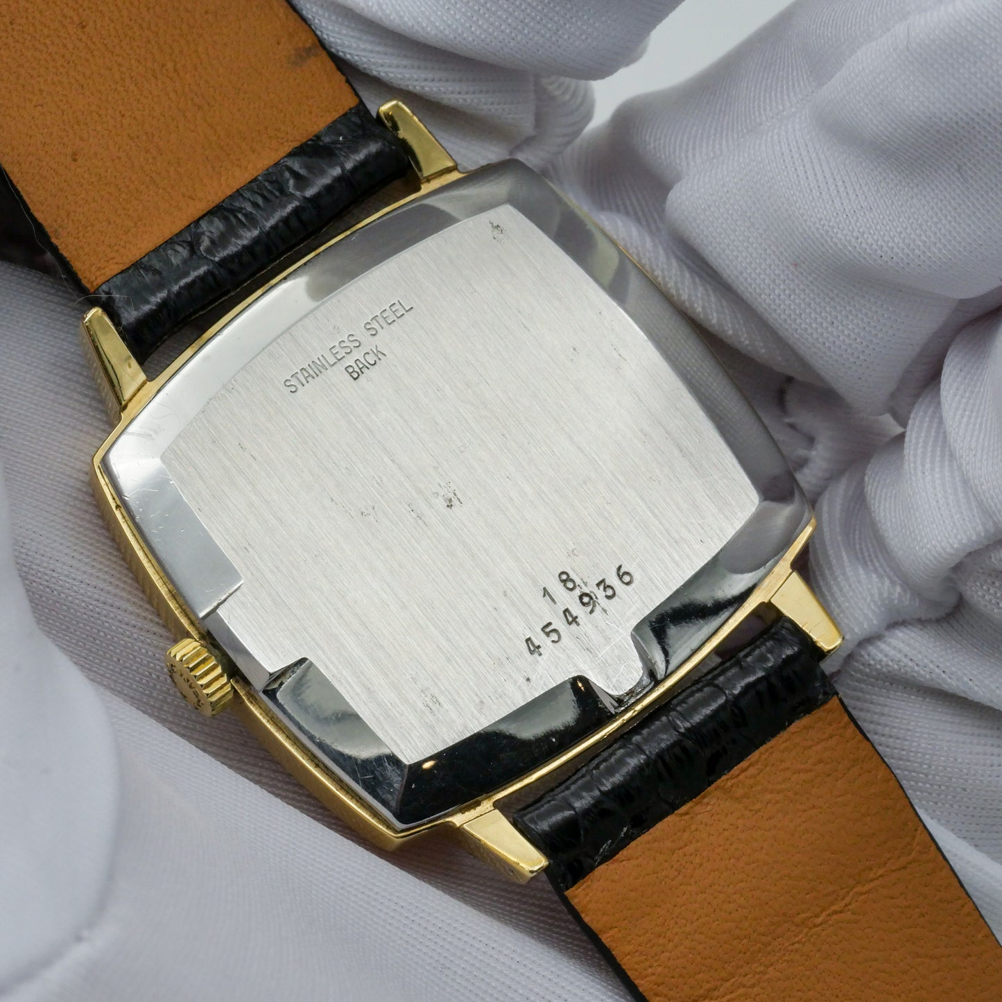 LONGINES FLAGSHIP LINEN GOLD DIAL REF. 4142-1