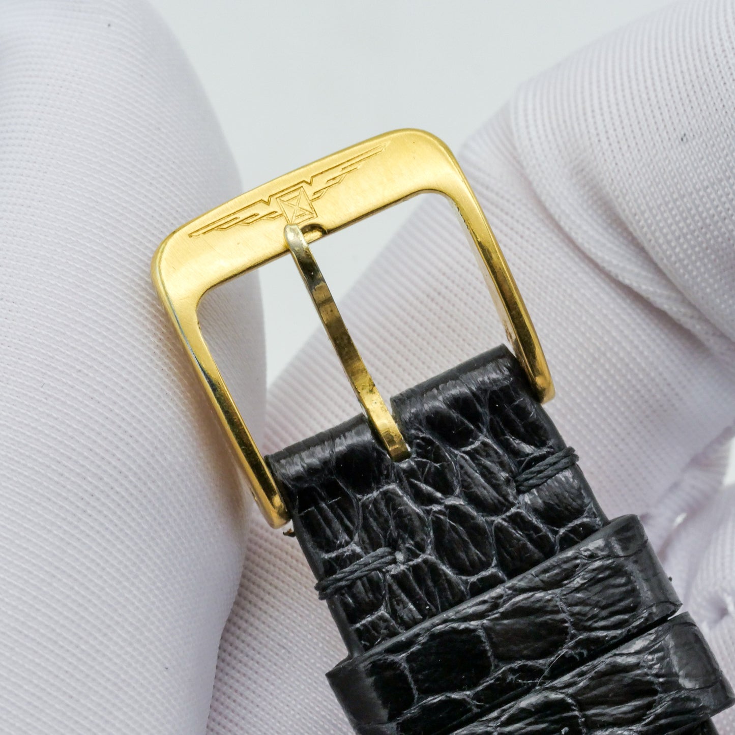 LONGINES FLAGSHIP LINEN GOLD DIAL REF. 4142-1