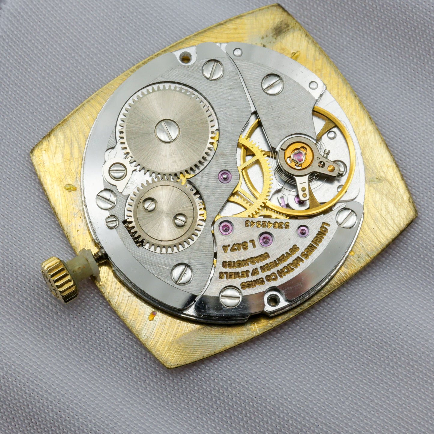 LONGINES FLAGSHIP LINEN GOLD DIAL REF. 4142-1