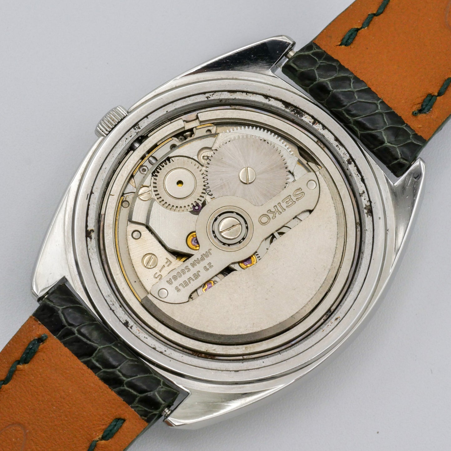 SEIKO LORD MATIC LM DAY-DATE FACETED CRYSTAL GREEN DIAL AUTOMATIC REF. 5606-7231