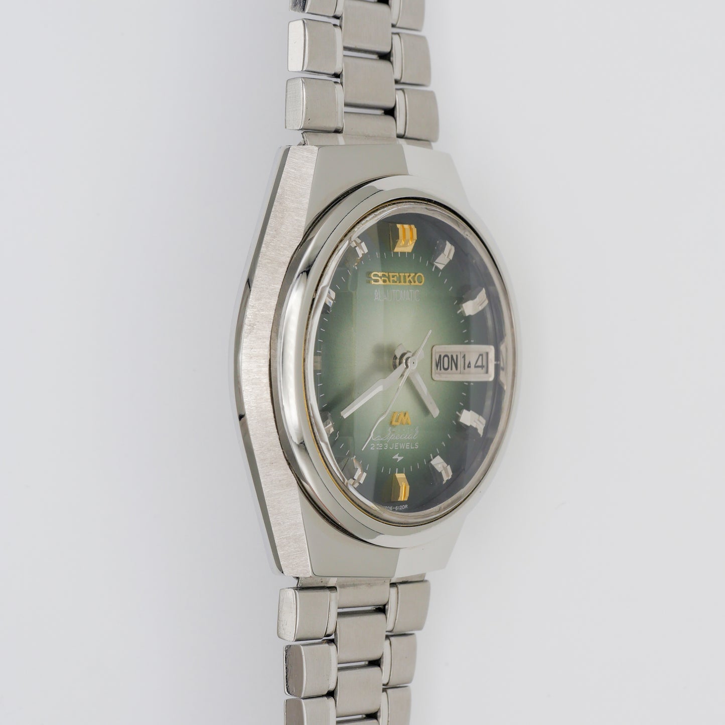 SEIKO LORD MATIC LM SPECIAL 23 JEWELS AUTOMATIC FACETED CRYSTAL REF. 5206-6100