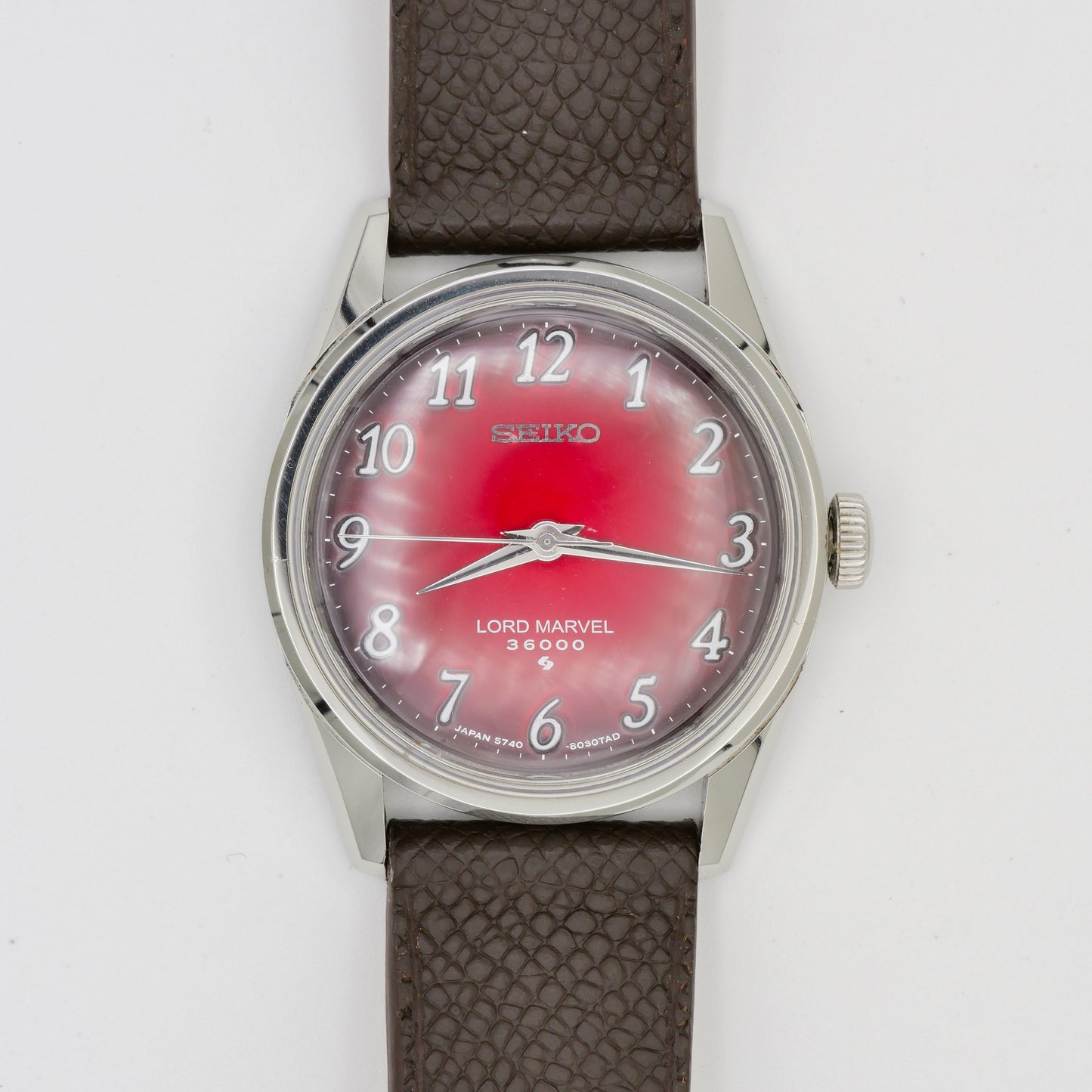 SEIKO LORD MARVEL HI-BEAT 36000 FUMÉ BORDEAUX DIAL REF. 5740-8000