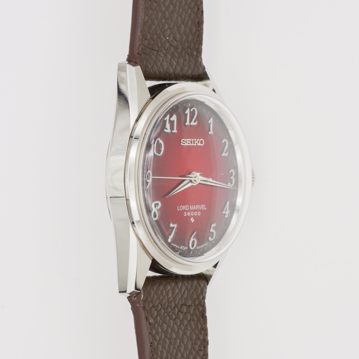 SEIKO LORD MARVEL HI-BEAT 36000 FUMÉ BORDEAUX DIAL REF. 5740-8000