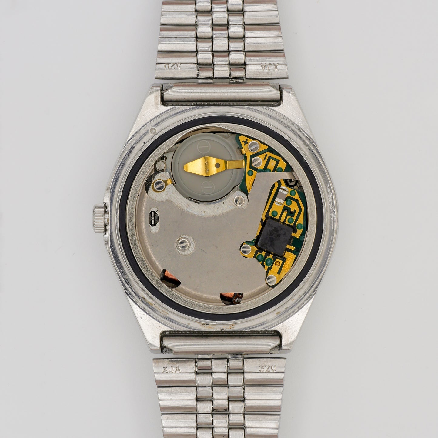 SEIKO QUARTZ TYPE II FUMÉ GREEN/YELLOW LINEN DIAL REF. 0903-8120