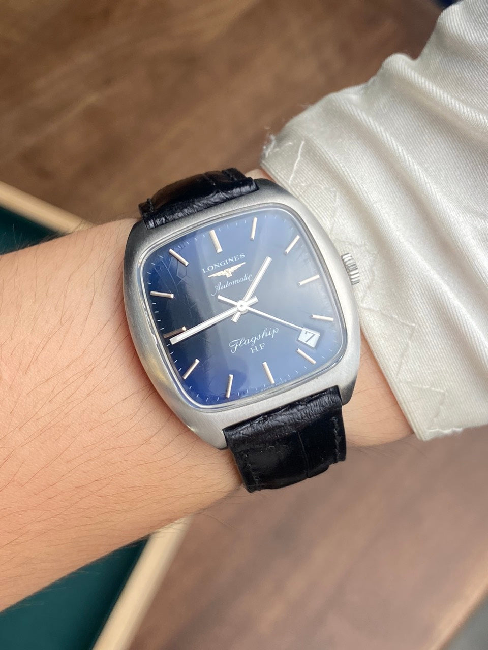 LONGINES FLAGSHIP HF AUTOMATIC BLUE DIAL REF. 8418