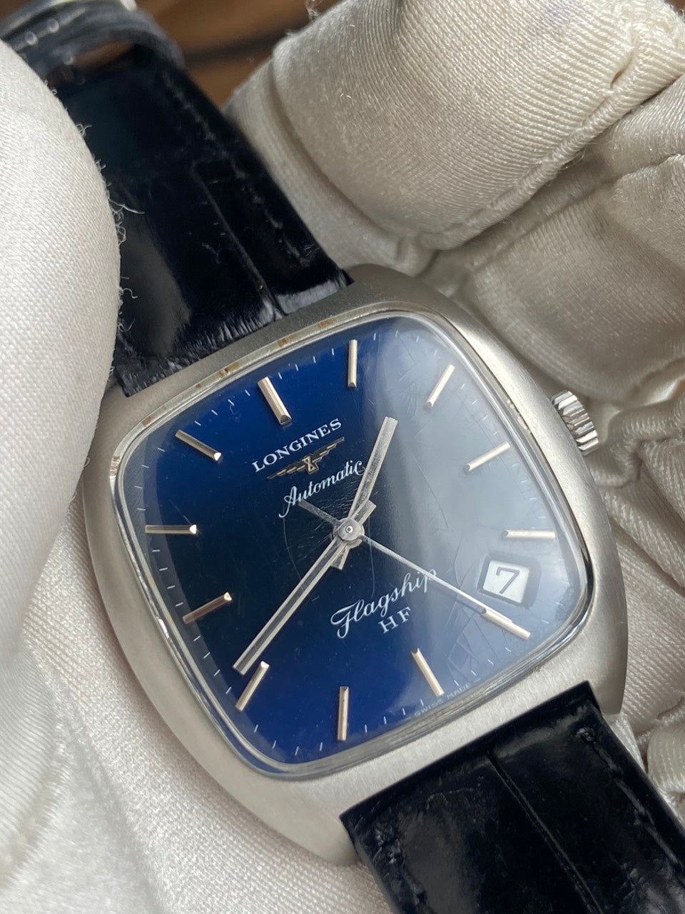 LONGINES FLAGSHIP HF AUTOMATIC BLUE DIAL REF. 8418