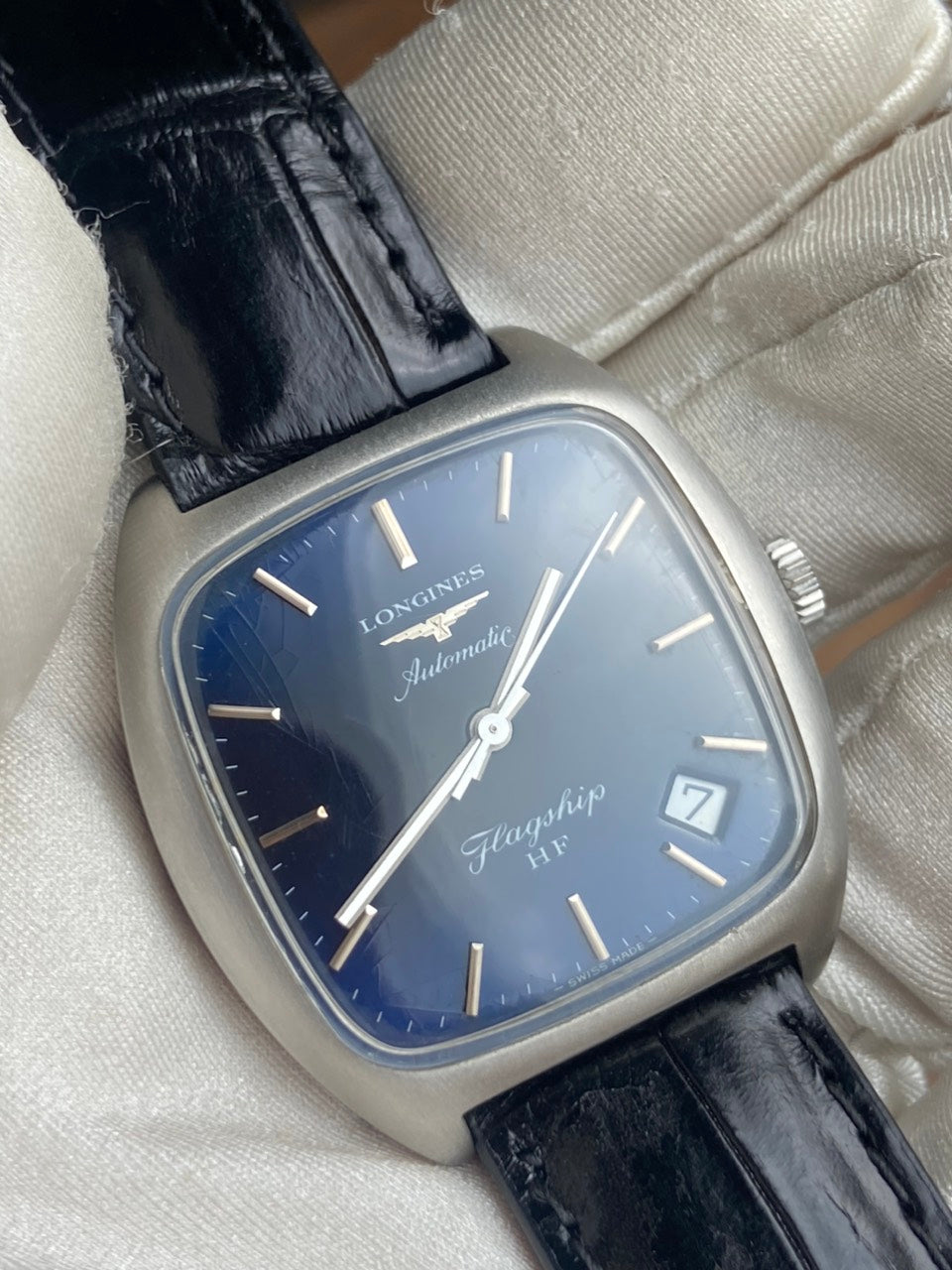 LONGINES FLAGSHIP HF AUTOMATIC BLUE DIAL REF. 8418