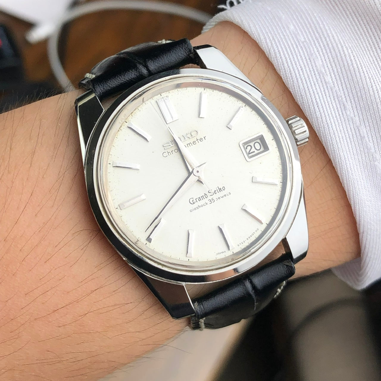 SEIKO GRAND SEIKO CHRONOMETER DIASHOCK 35 JEWELS REF. 5722-9990