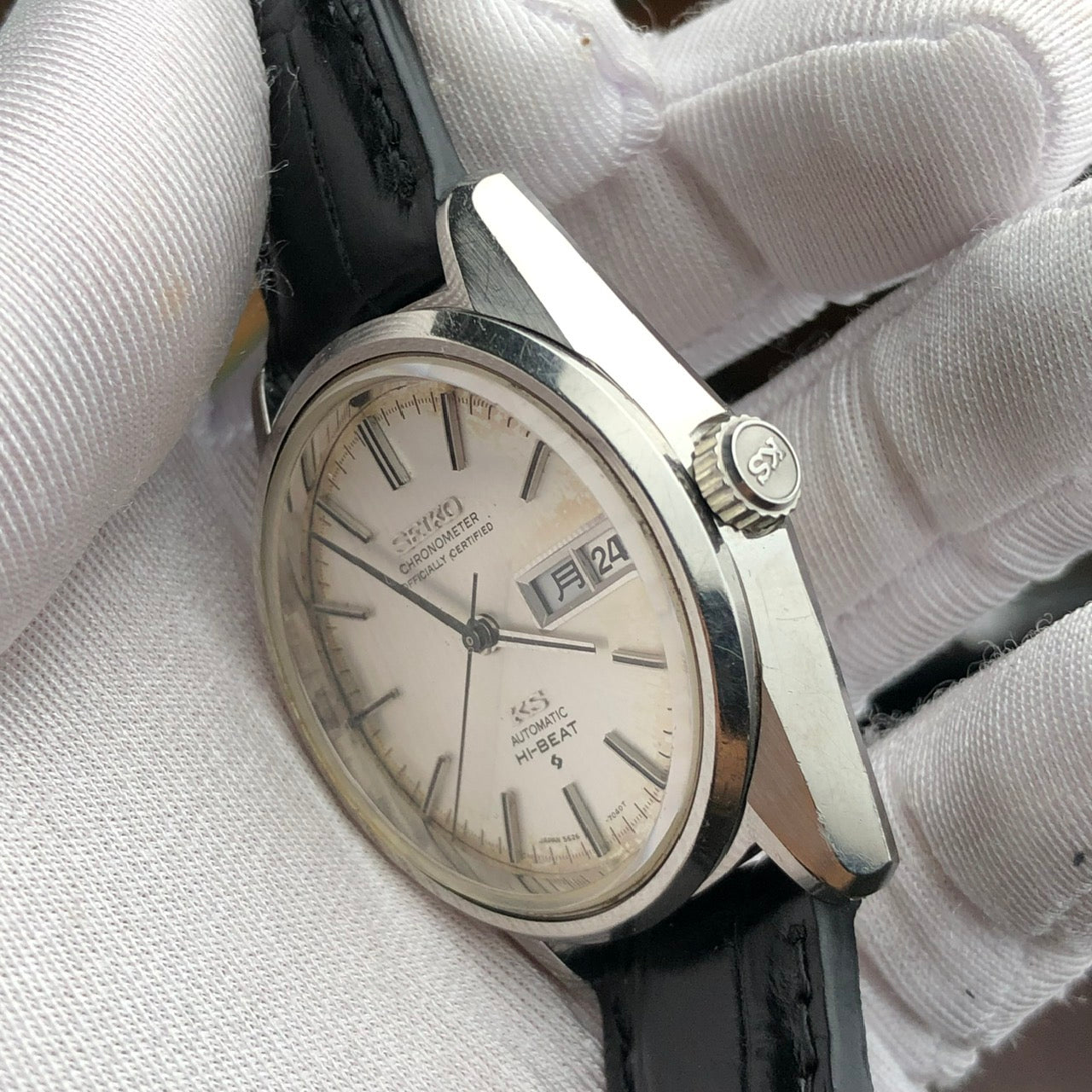 SEIKO KING CHRONOMETER AUTOMATIC HI-BEAT DAY-DATE REF. 5626-7040