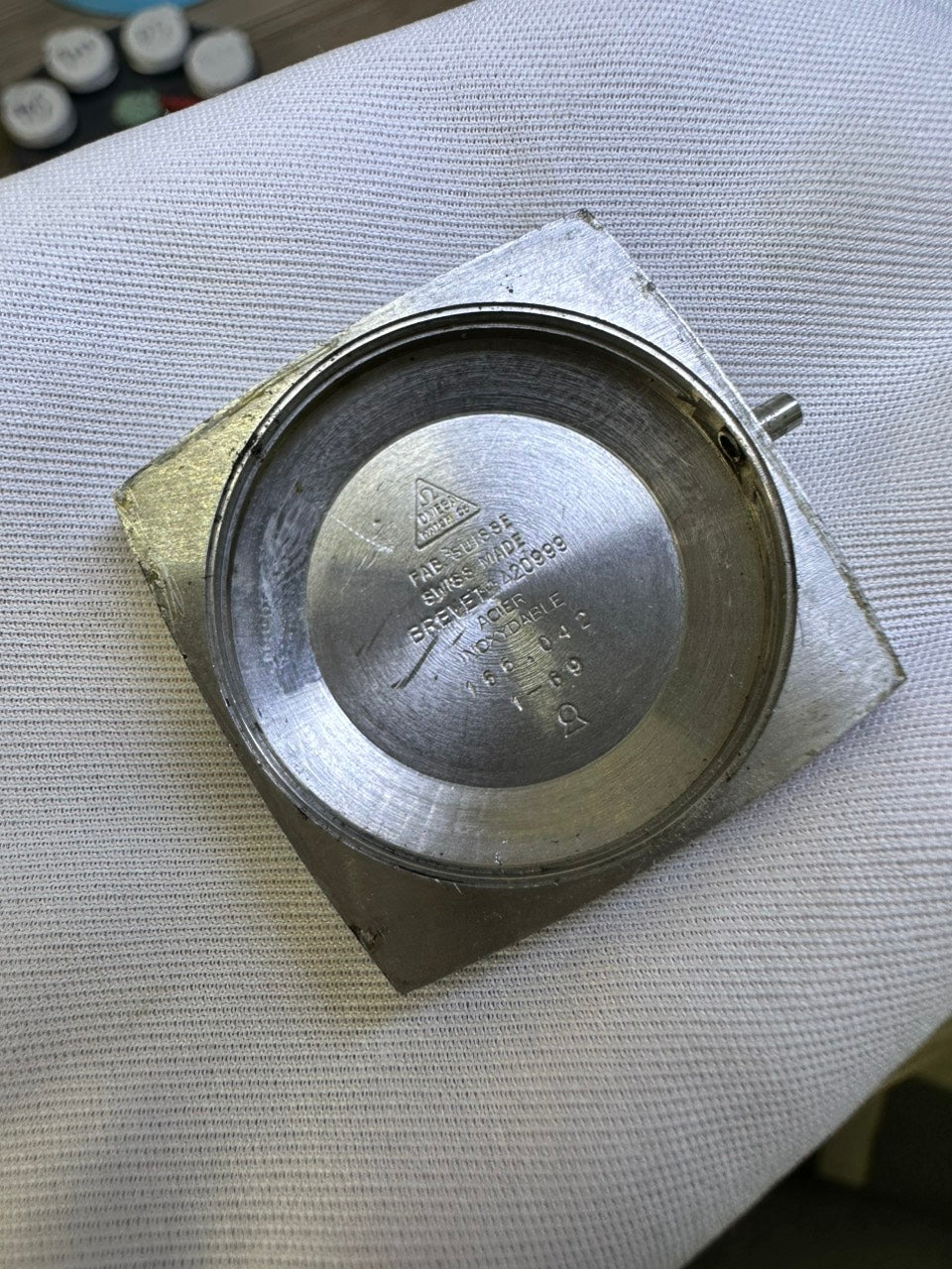 OMEGA SEAMASTER AUTOMATIC LINEN SILVER DIAL REF. 166.042