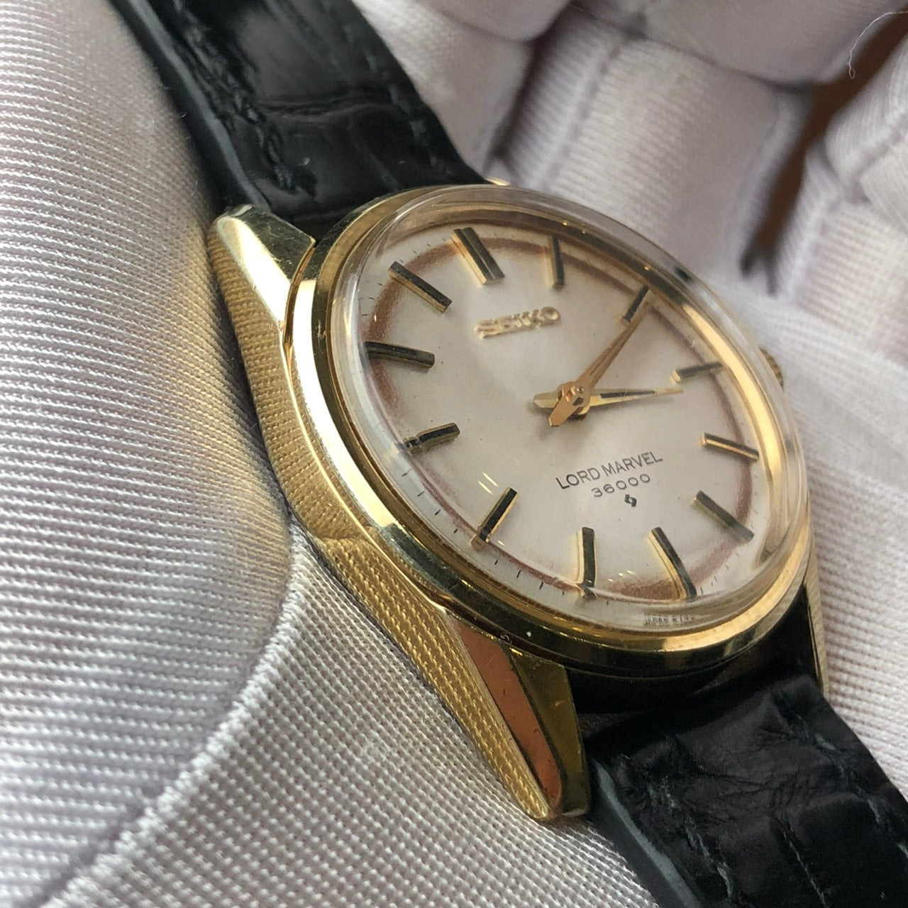 SEIKO LORD MARVEL GOLD PLATED HI-BEAT 36000 REF. 5740-8000