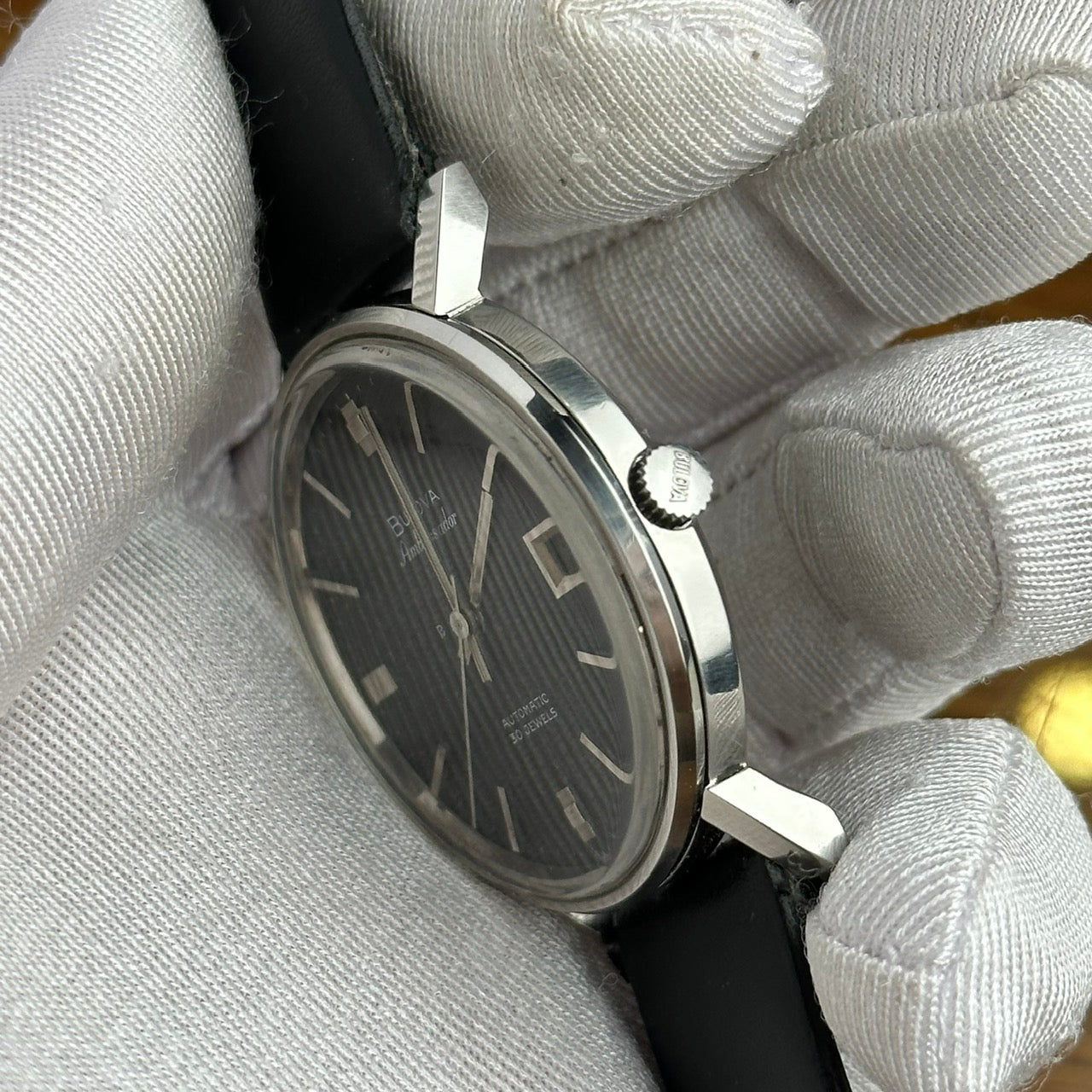 BULOVA AMBASSADOR AUTOMATIC BLACK DIAL REF. 573