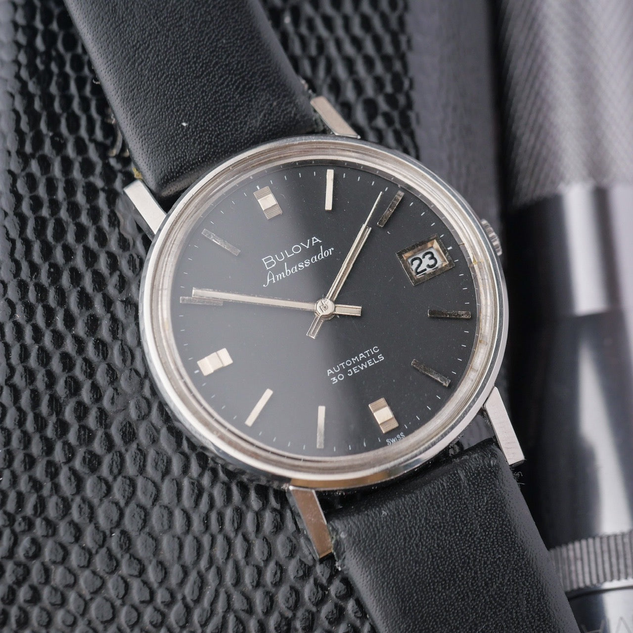 BULOVA AMBASSADOR AUTOMATIC BLACK DIAL REF. 573