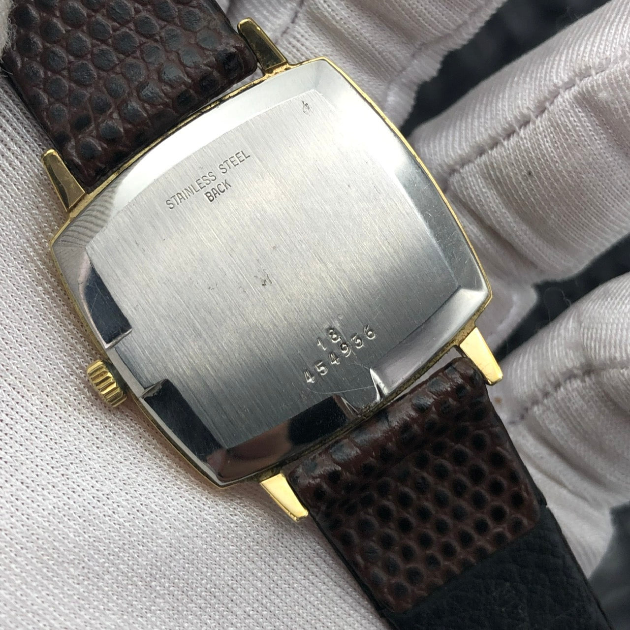 LONGINES FLAGSHIP LINEN GOLD DIAL REF. 4142-1