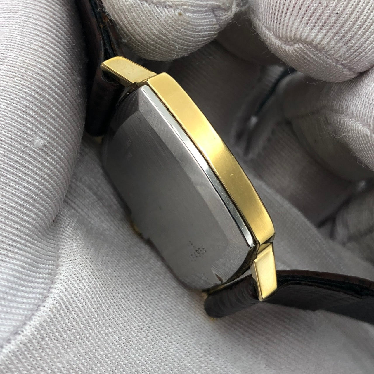 LONGINES FLAGSHIP LINEN GOLD DIAL REF. 4142-1
