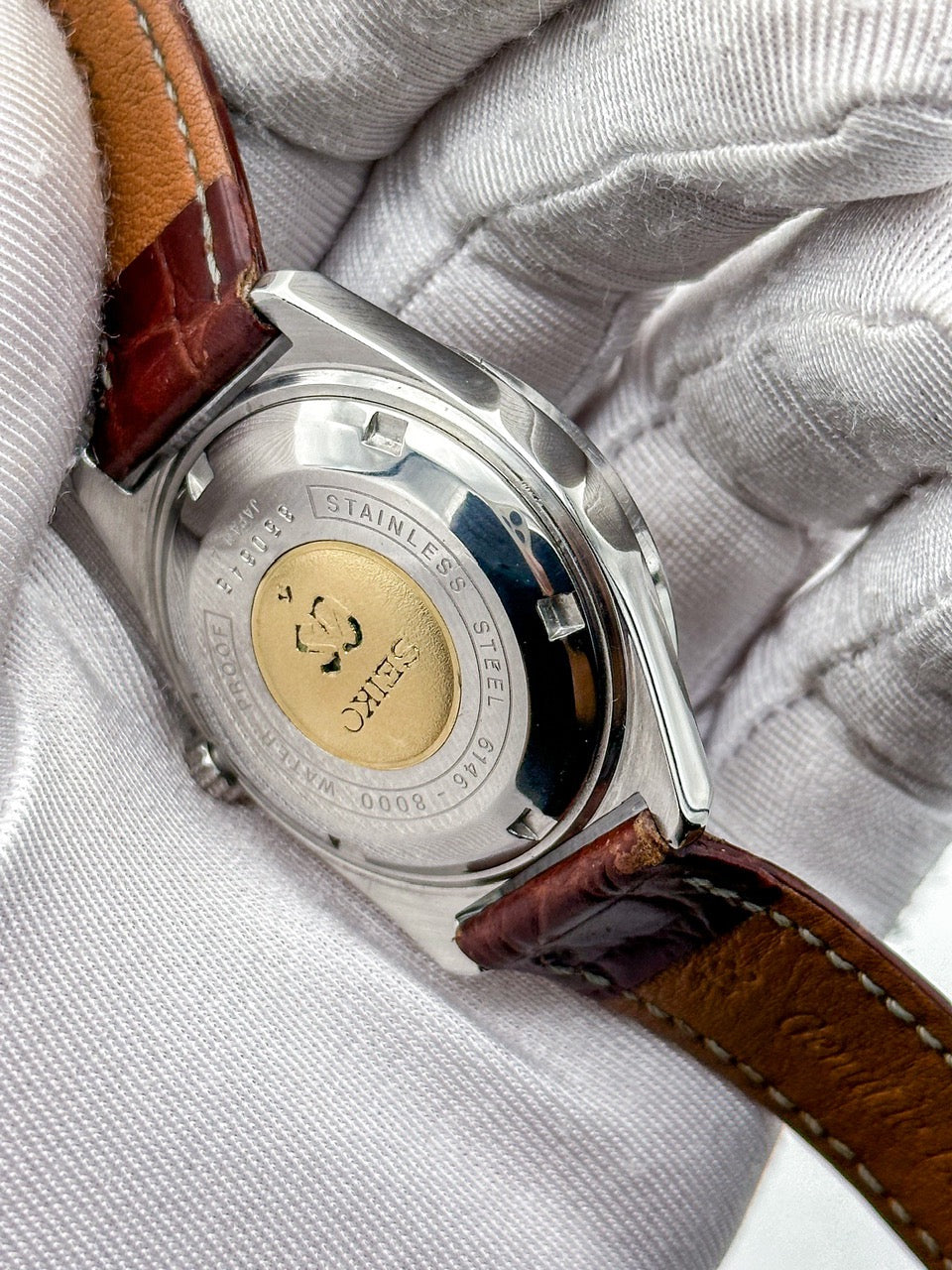 GRAND SEIKO AUTOMATIC HI-BEAT 36000 DAY-DATE REF. 6146-8000