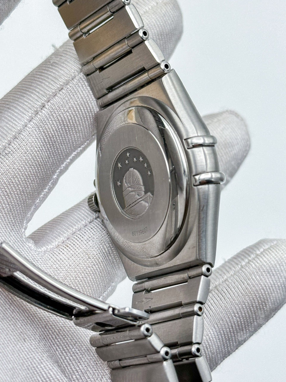 OMEGA CONSTELLATION AUTOMATIC CHRONOMETER BLUE LINEN DIAL REF. 368.1201