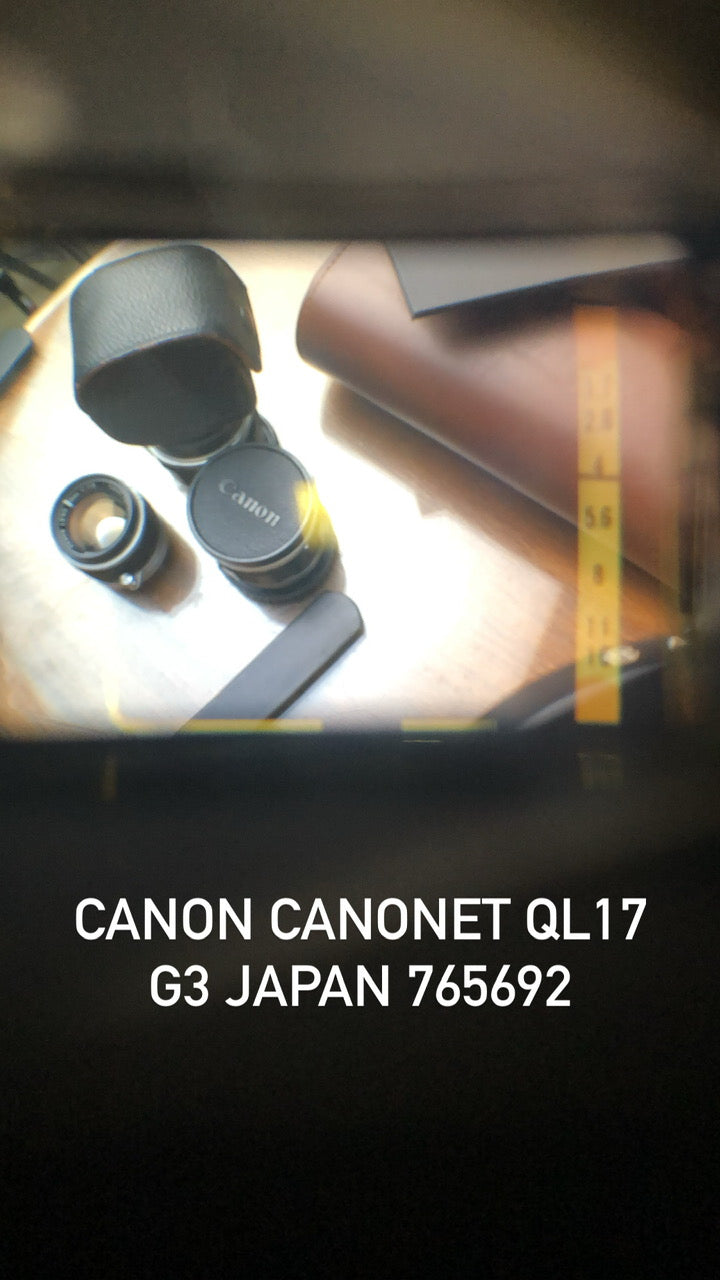 CANON CANONET QL17 G-III JAPAN RANGEFINDER