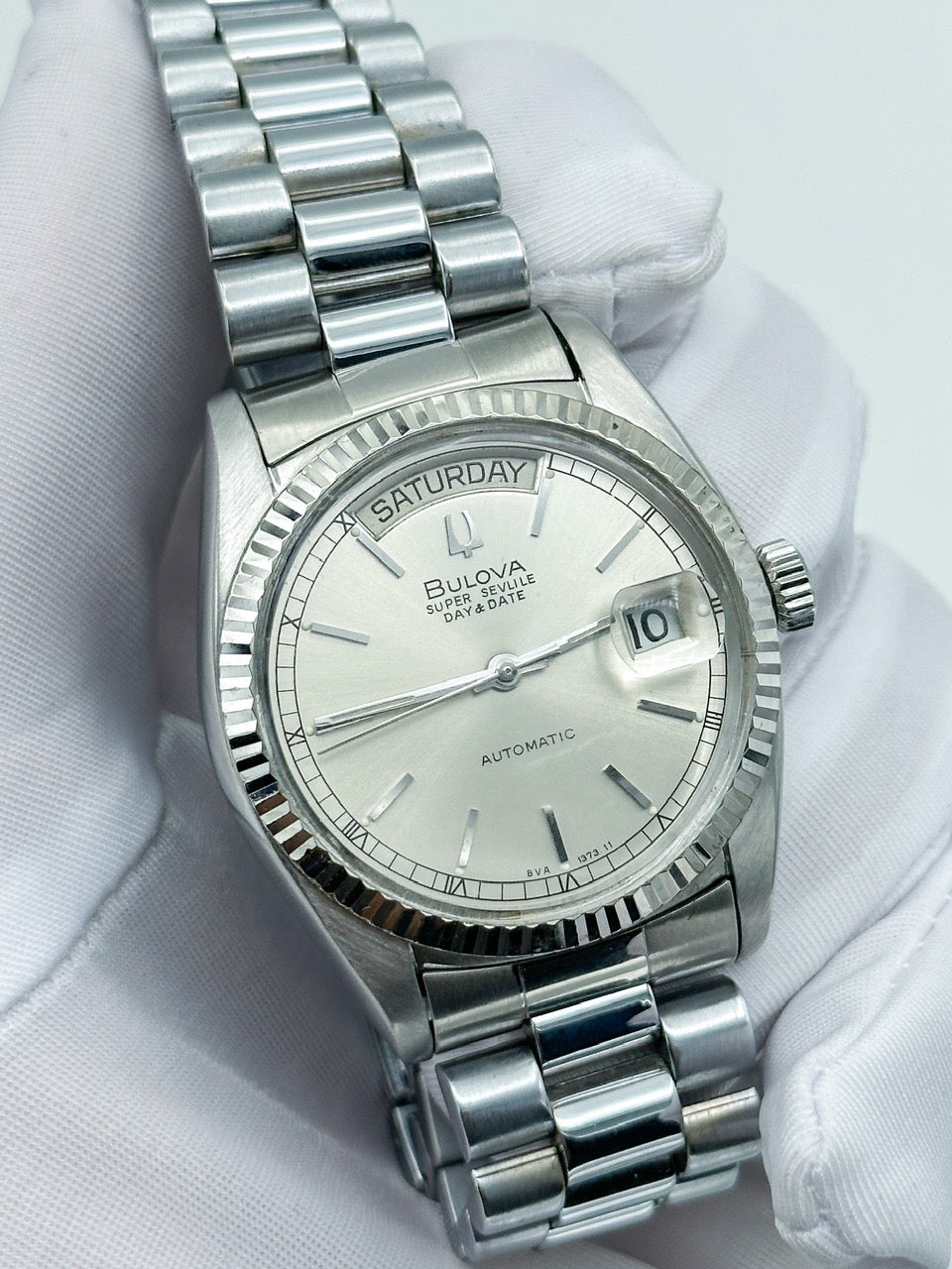 {FULL SET} BULOVA SUPER SEVILLA DAY-DATE REF. 4410101