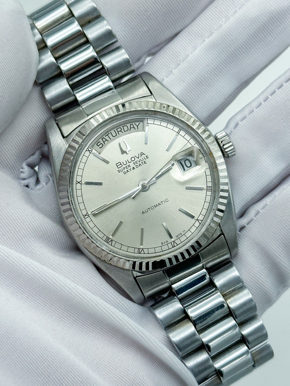 {FULL SET} BULOVA SUPER SEVILLA DAY-DATE REF. 4410101