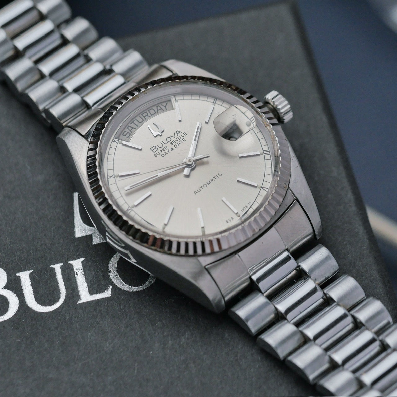 {FULL SET} BULOVA SUPER SEVILLA DAY-DATE REF. 4410101