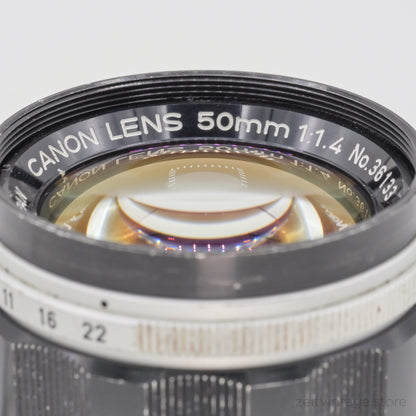 CANON 50MM 1:1,4 F1,4 LTM (LEICA M39) STANDARD LENS