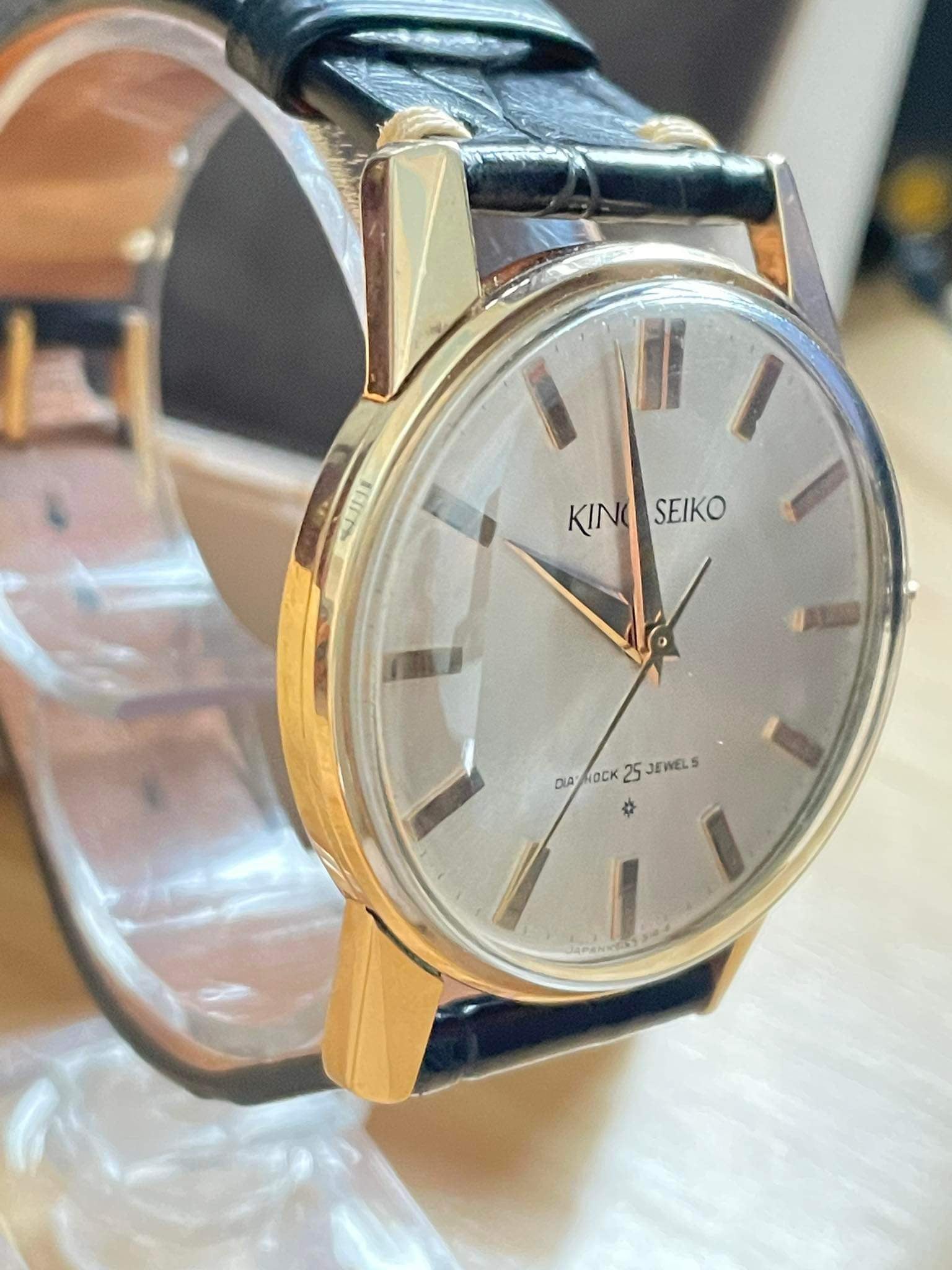 SEIKO セイコー　アンティークバックル 金属製④ SEIKO KING SEIKO 14K GOLD FILLED REF. 15034 – Zeit Vintage Watch