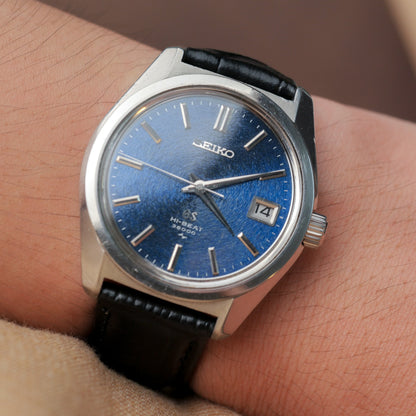 GRAND SEIKO GS HI-BEAT 36000 DEEP BLUE DIAL REF. 4522-8000
