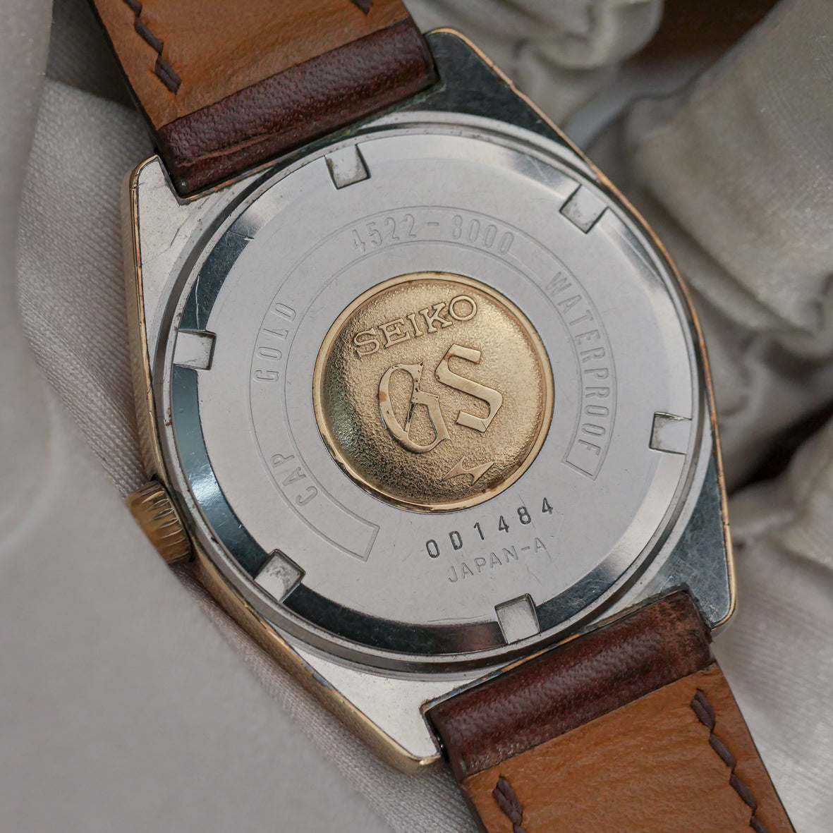 GRAND SEIKO GS HI-BEAT 36000 GOLD CAPPED REF. 4522-8000