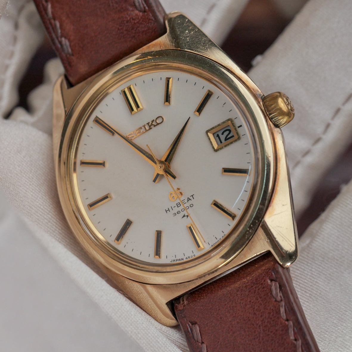 GRAND SEIKO GS HI-BEAT 36000 GOLD CAPPED REF. 4522-8000