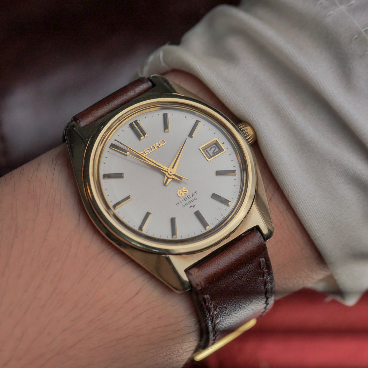 GRAND SEIKO GS HI-BEAT 36000 GOLD CAPPED REF. 4522-8000