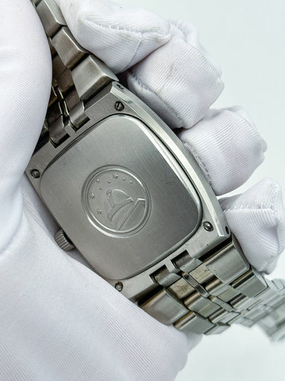 OMEGA CONSTELLATION AUTOMATIC CHRONOMETER DATE SPIDER'S WEB DARK GREEN DIAL REF. 168.059