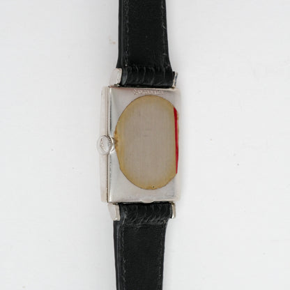 LONGINES 10K WHITE GOLD FILLED & DIAMONDS HOUR MARKERS REF. 3700-528